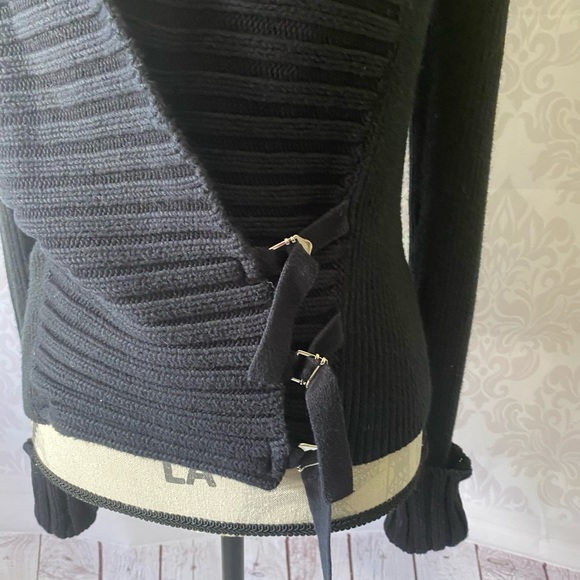 Super cool 😎 black cardigan. - Picture 2 of 5